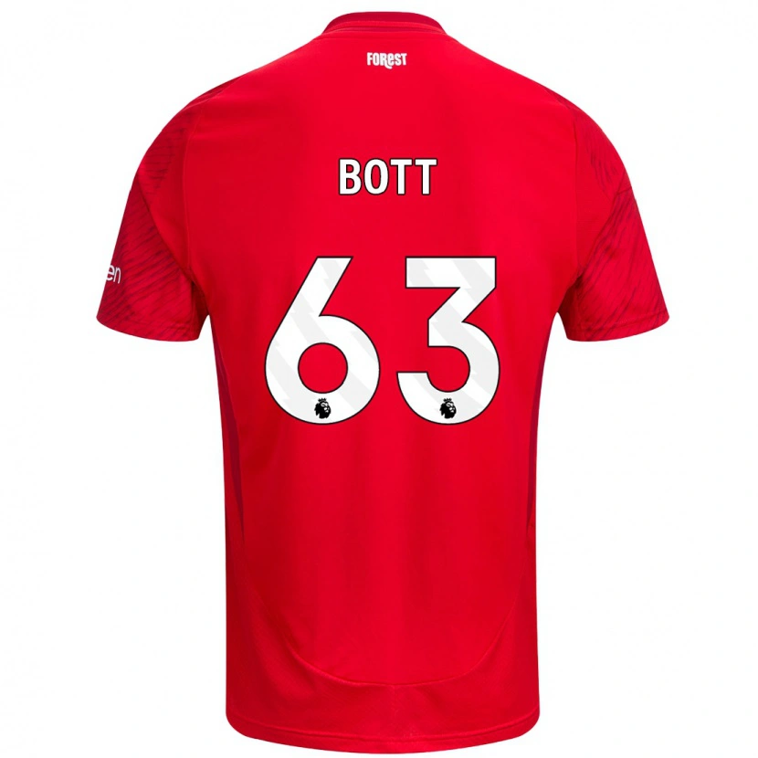 Danxen Kid Aaron Bott #63 Red White Home Jersey 2024/25 T-Shirt