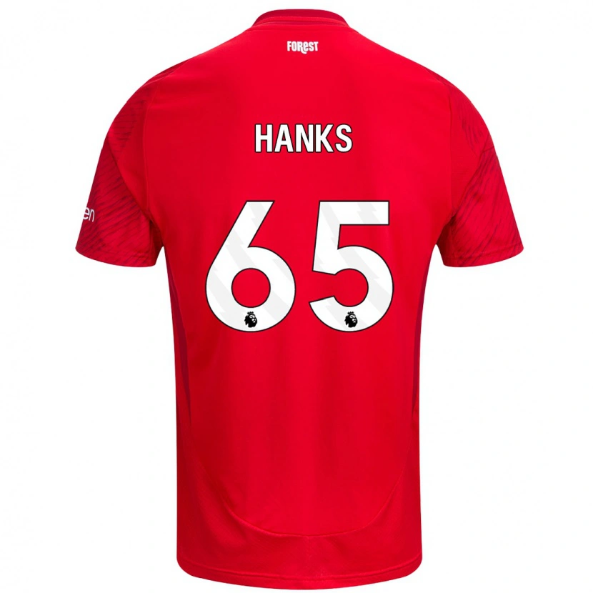 Danxen Kid Justin Hanks #65 Red White Home Jersey 2024/25 T-Shirt