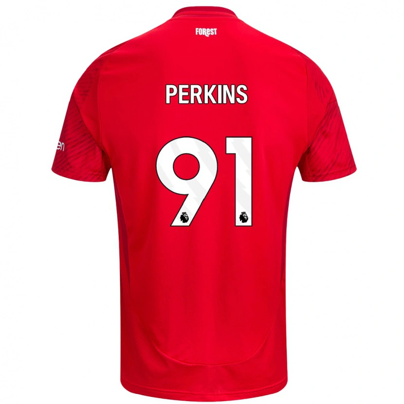 Danxen Kid Jack Perkins #91 Red White Home Jersey 2024/25 T-Shirt