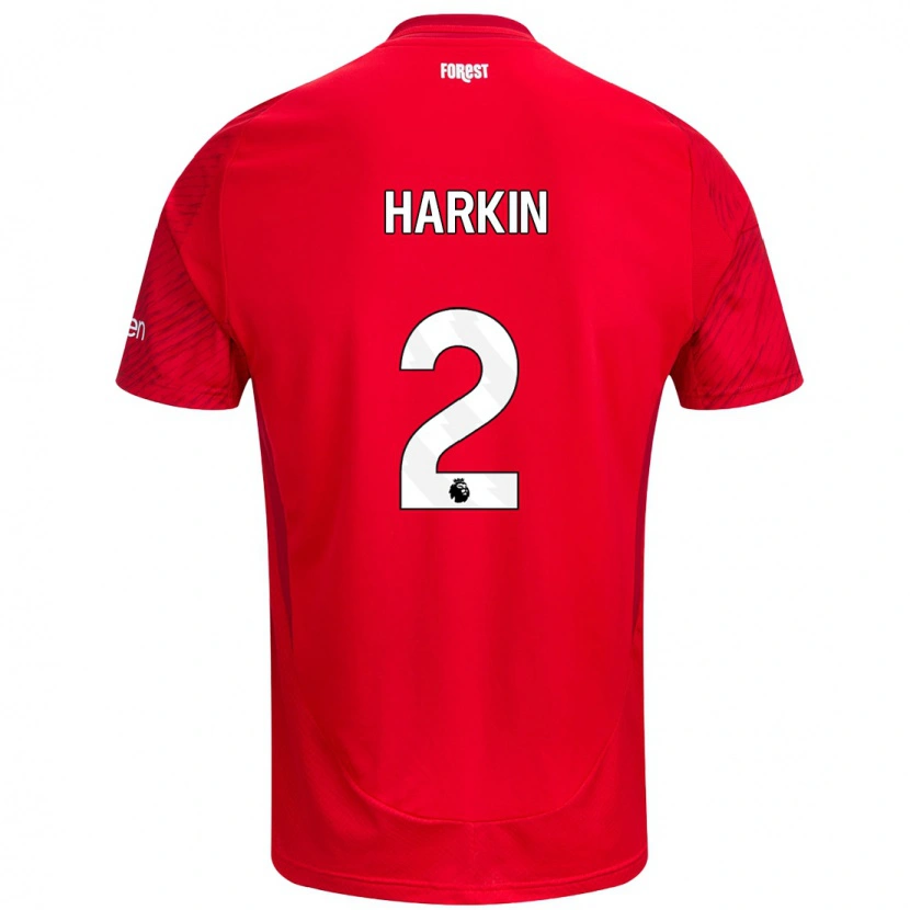 Danxen Kid Lyndsey Harkin #2 Red White Home Jersey 2024/25 T-Shirt