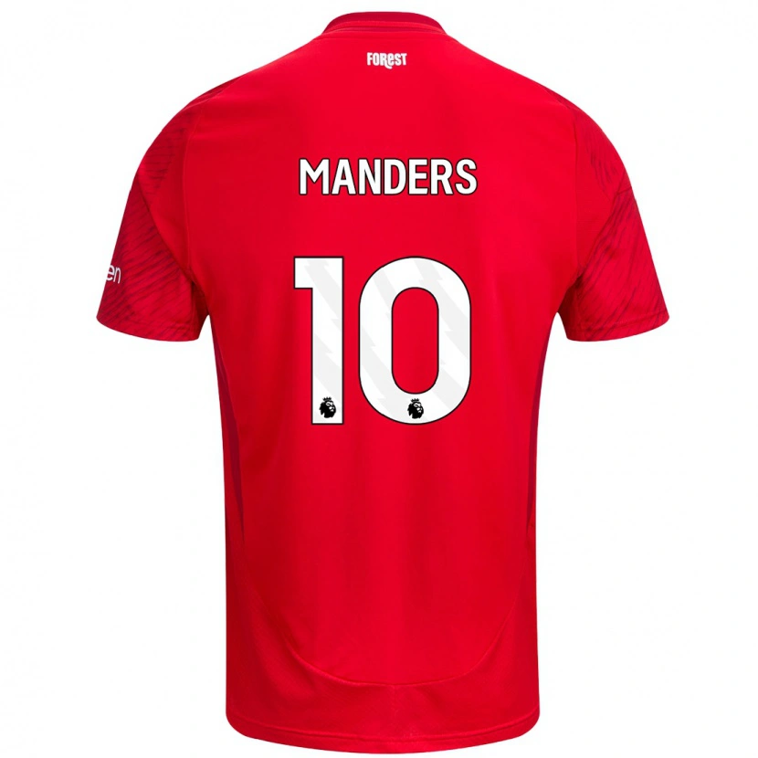 Danxen Kid Holly Manders #10 Red White Home Jersey 2024/25 T-Shirt