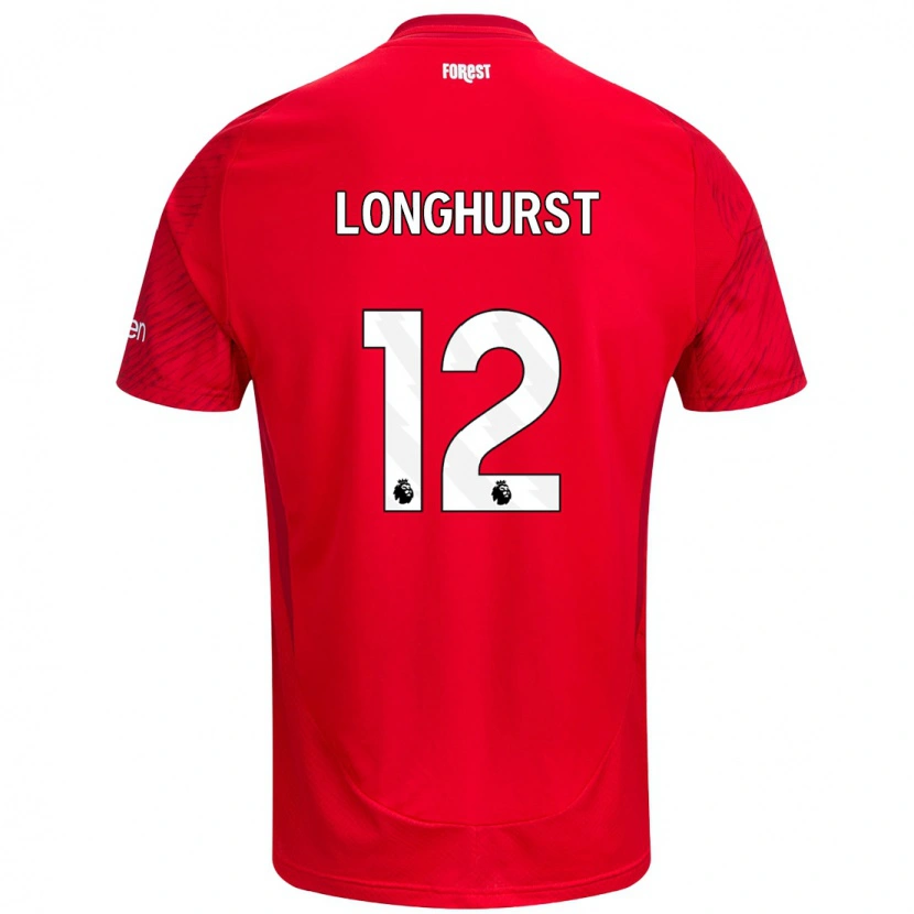 Danxen Kid Kate Longhurst #12 Red White Home Jersey 2024/25 T-Shirt