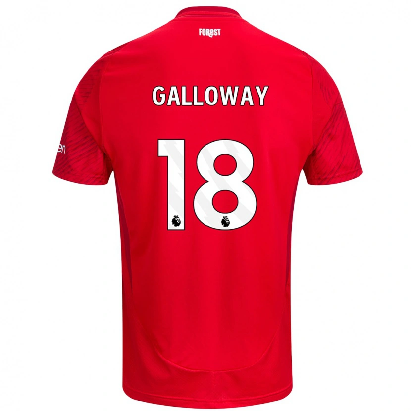 Danxen Kid Bridget Galloway #18 Red White Home Jersey 2024/25 T-Shirt