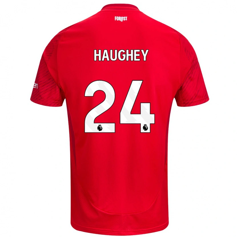 Danxen Kid Ella Haughey #24 Red White Home Jersey 2024/25 T-Shirt