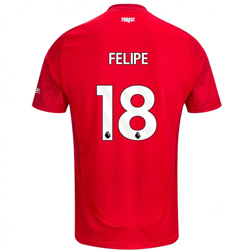 Danxen Kid Felipe #18 Red White Home Jersey 2024/25 T-Shirt