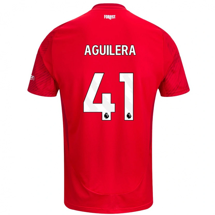 Danxen Kid Brandon Aguilera #41 Red White Home Jersey 2024/25 T-Shirt