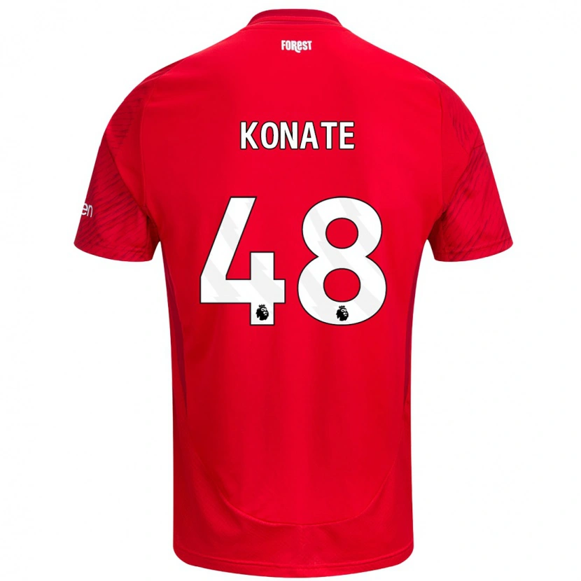 Danxen Kid Ateef Konaté #48 Red White Home Jersey 2024/25 T-Shirt