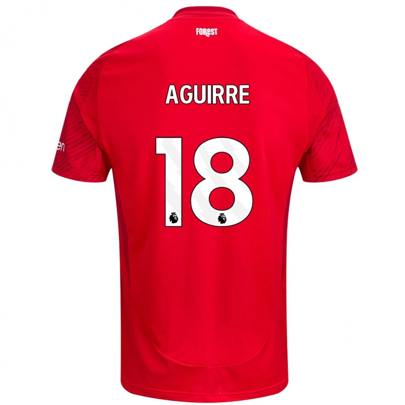 Danxen Kid Aja Aguirre #18 Red White Home Jersey 2024/25 T-Shirt