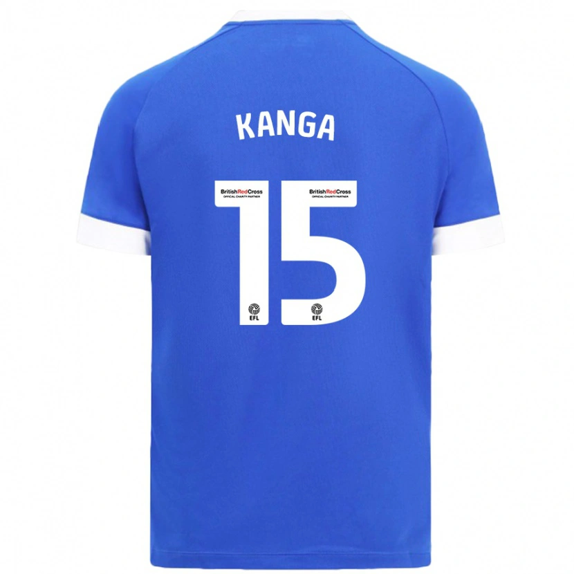 Danxen Kid Wilfried Kanga #15 Sky Blue Home Jersey 2024/25 T-Shirt