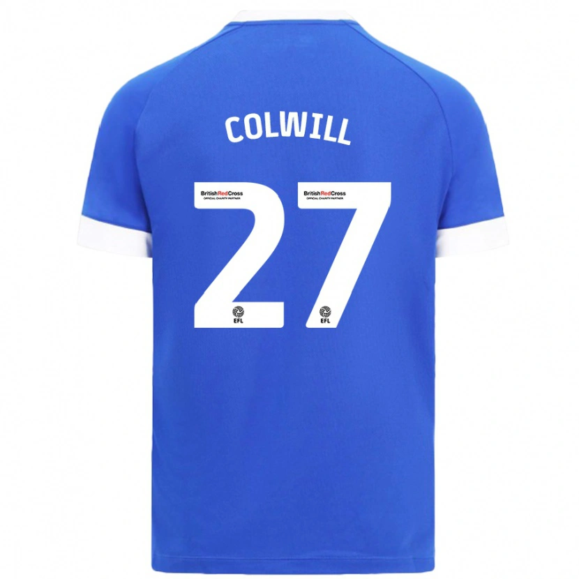 Danxen Kid Rubin Colwill #27 Sky Blue Home Jersey 2024/25 T-Shirt