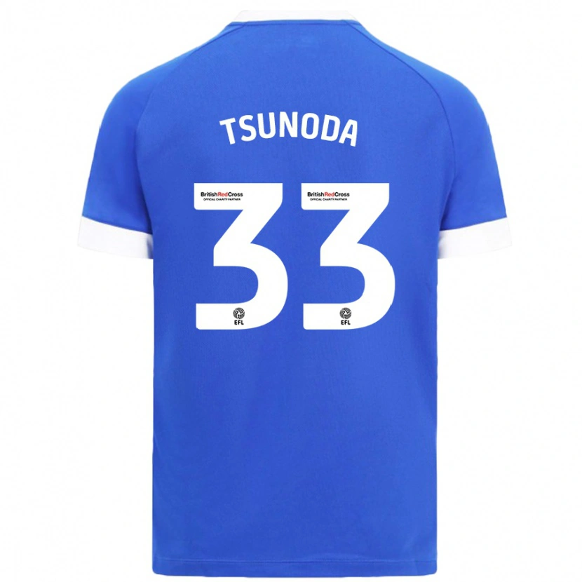 Danxen Kid Ryotaro Tsunoda #33 Sky Blue Home Jersey 2024/25 T-Shirt