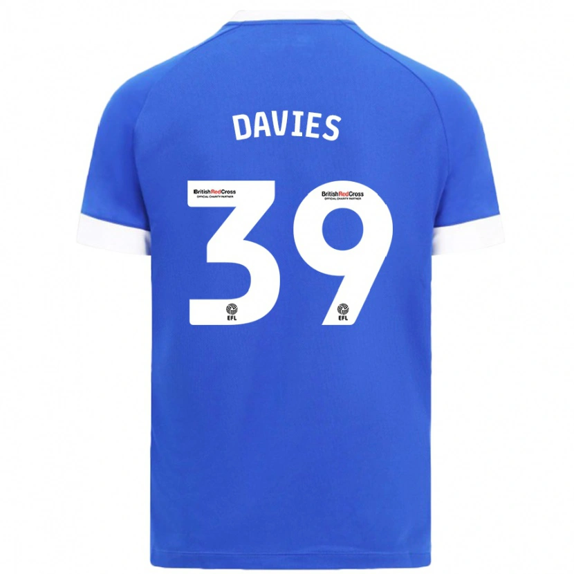 Danxen Kid Isaak Davies #39 Sky Blue Home Jersey 2024/25 T-Shirt