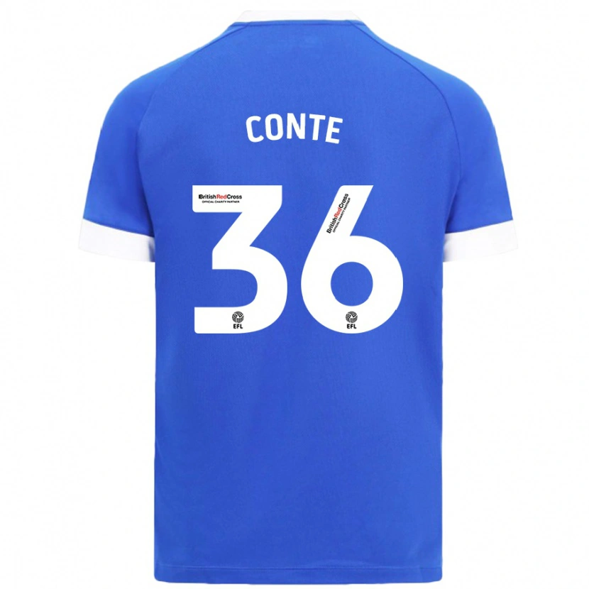 Danxen Kid Raheem Conte #36 Sky Blue Home Jersey 2024/25 T-Shirt