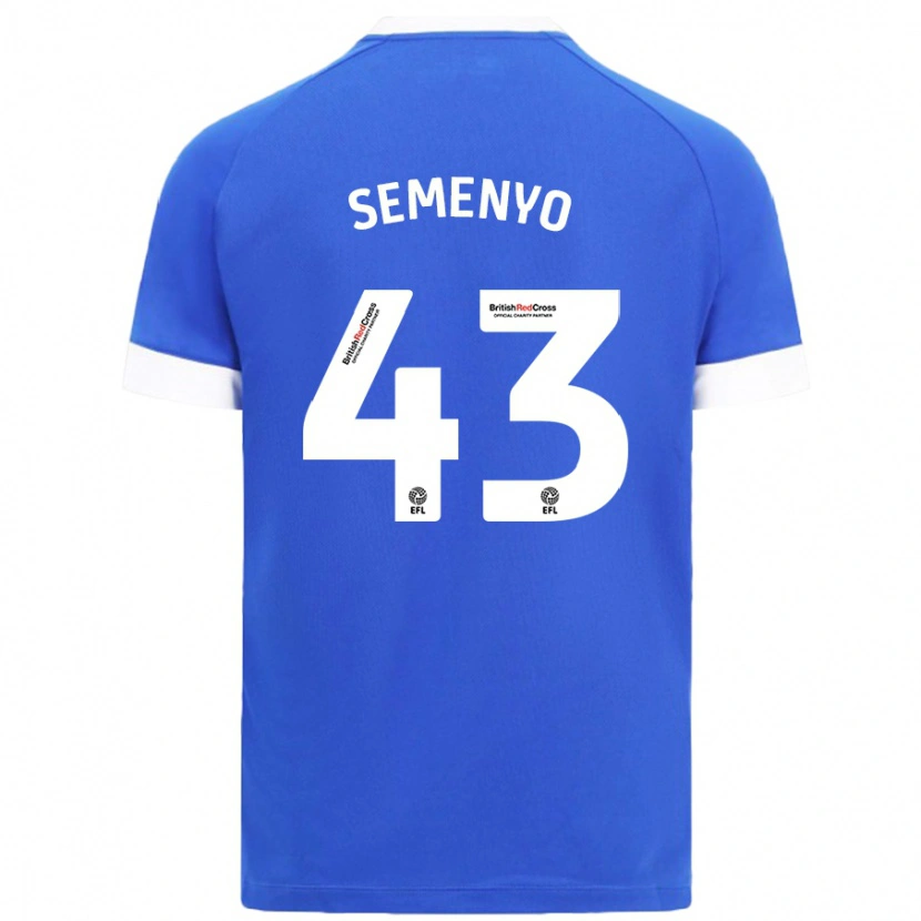 Danxen Kid Jai Semenyo #43 Sky Blue Home Jersey 2024/25 T-Shirt