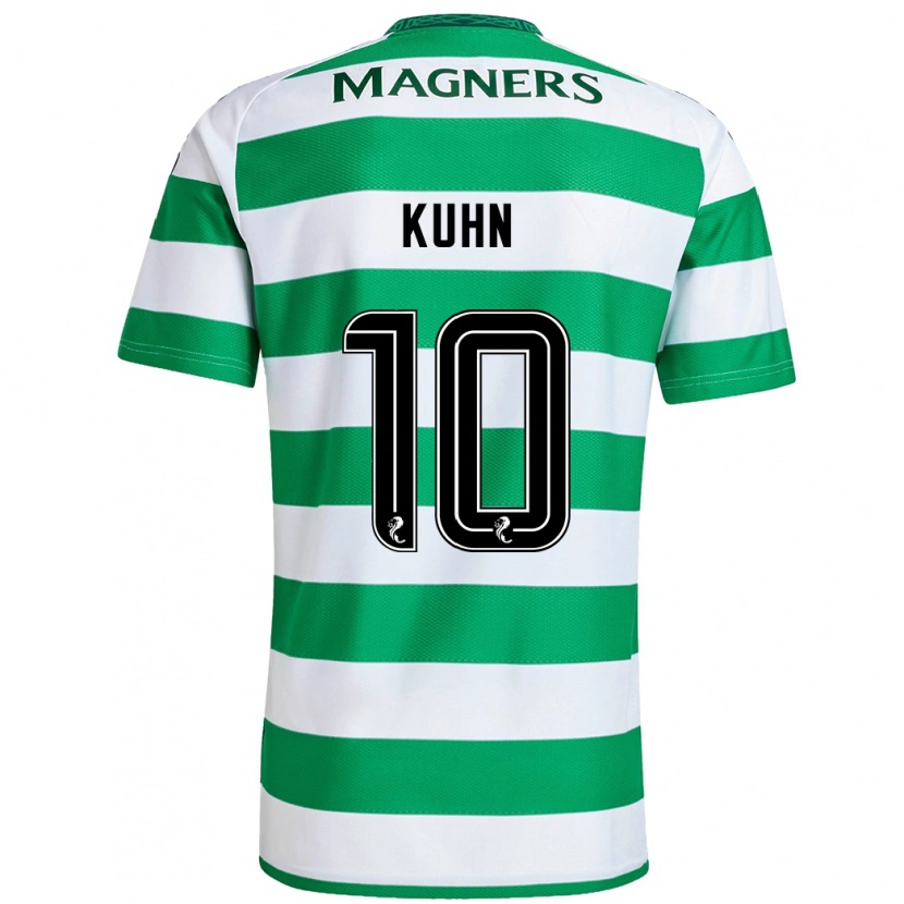 Danxen Kid Nicolas Kühn #10 Green White Home Jersey 2024/25 T-Shirt