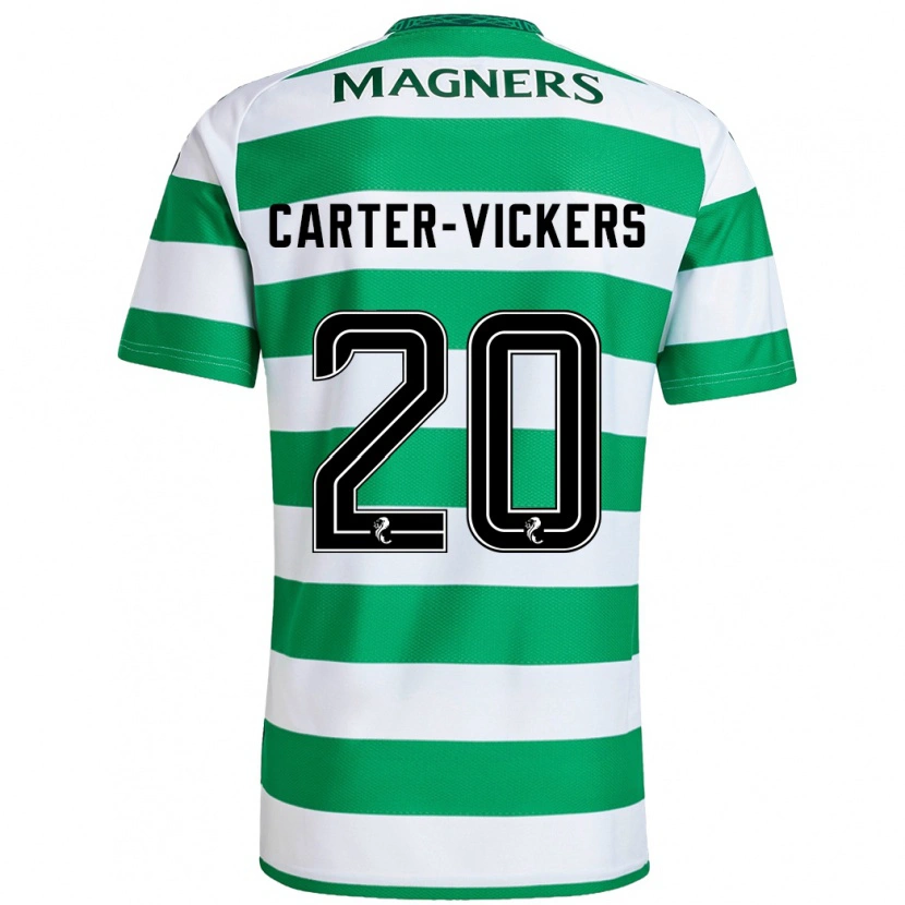 Danxen Kid Cameron Carter-Vickers #20 Green White Home Jersey 2024/25 T-Shirt