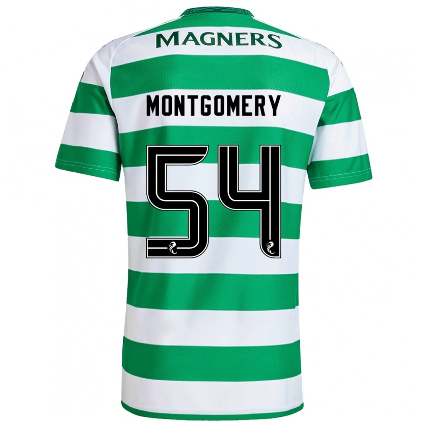 Danxen Kid Adam Montgomery #54 Green White Home Jersey 2024/25 T-Shirt