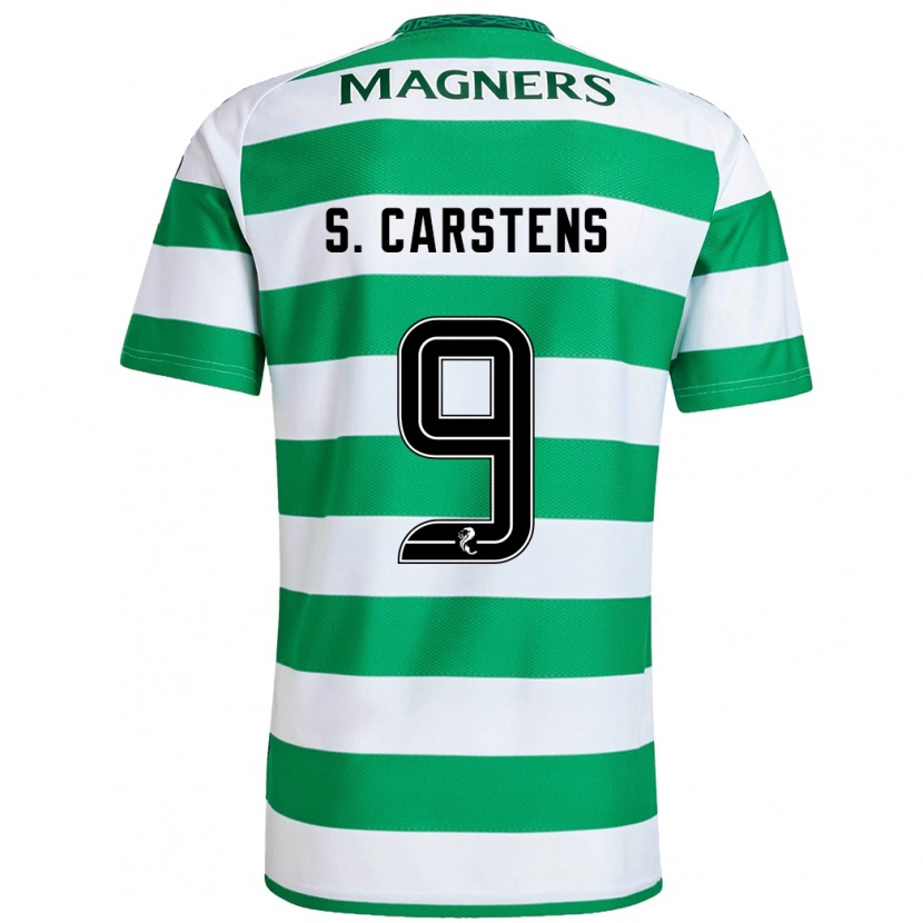 Danxen Kid Signe Carstens #9 Green White Home Jersey 2024/25 T-Shirt