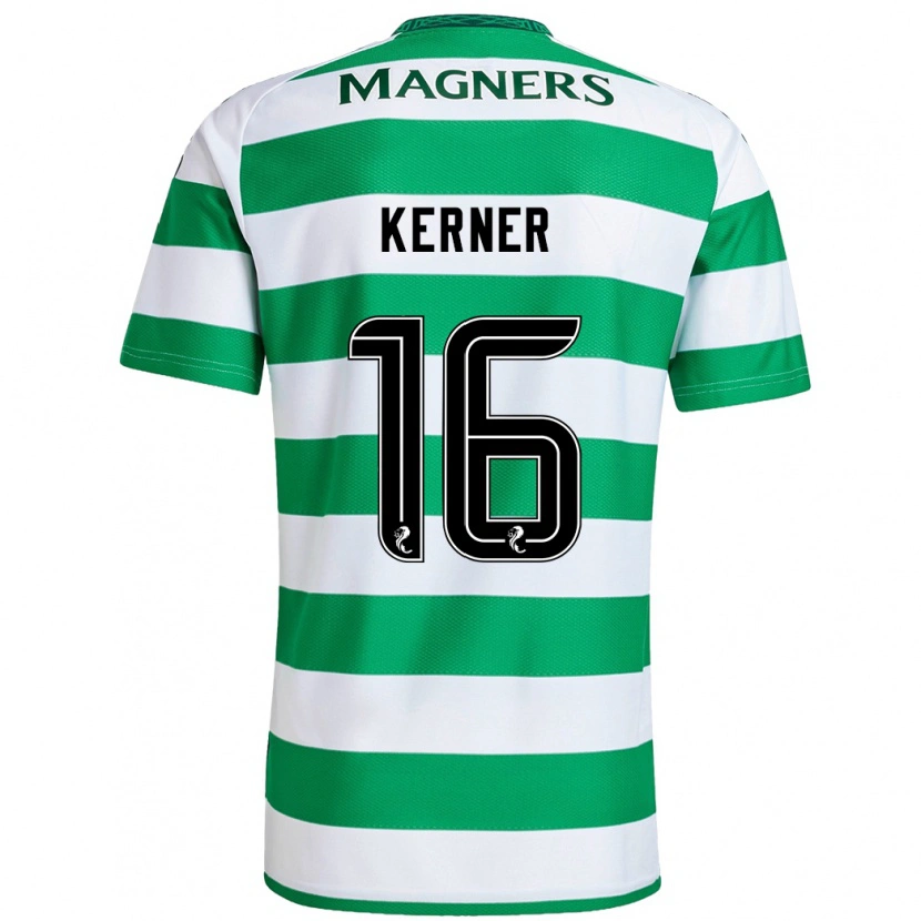 Danxen Kid Hana Kerner #16 Green White Home Jersey 2024/25 T-Shirt