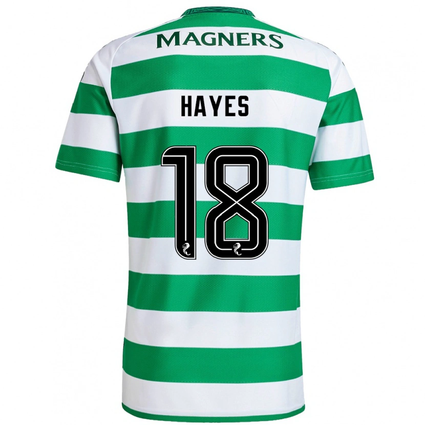 Danxen Kid Caitlin Hayes #18 Green White Home Jersey 2024/25 T-Shirt