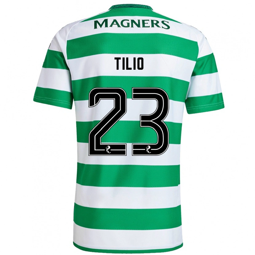 Danxen Kid Marco Tilio #23 Green White Home Jersey 2024/25 T-Shirt