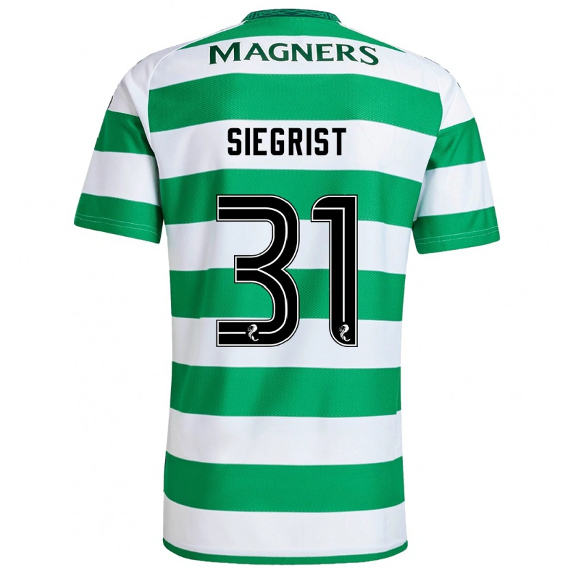 Danxen Kid Benjamin Siegrist #31 Green White Home Jersey 2024/25 T-Shirt