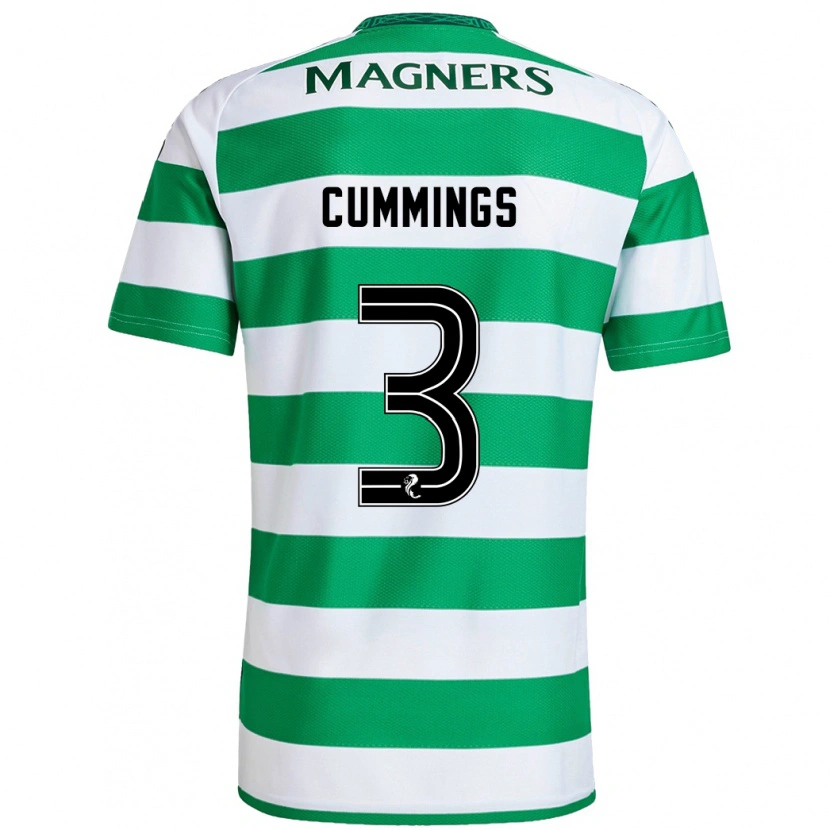 Danxen Kid Sydney Cummings #3 Green White Home Jersey 2024/25 T-Shirt