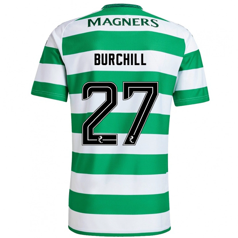 Danxen Kid Tiree Burchill #27 Green White Home Jersey 2024/25 T-Shirt