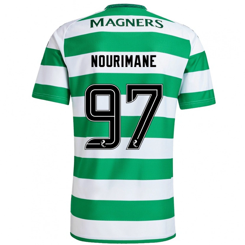 Danxen Kid Addi Nourimane #97 Green White Home Jersey 2024/25 T-Shirt