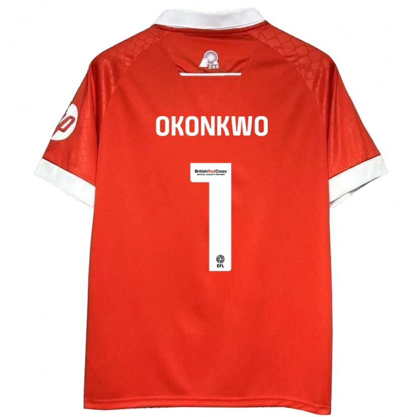 Danxen Kid Arthur Okonkwo #1 Red White Home Jersey 2024/25 T-Shirt