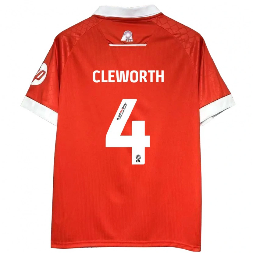 Danxen Kid Max Cleworth #4 Red White Home Jersey 2024/25 T-Shirt