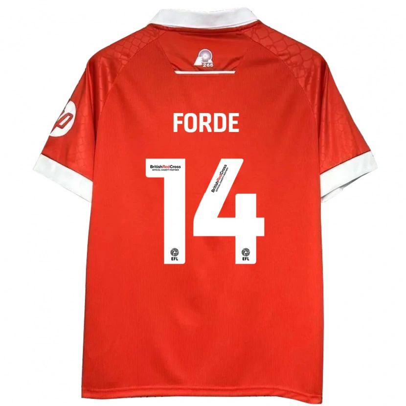 Danxen Kid Anthony Forde #14 Red White Home Jersey 2024/25 T-Shirt