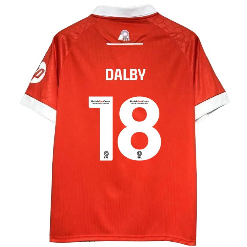 Danxen Kid Sam Dalby #18 Red White Home Jersey 2024/25 T-Shirt