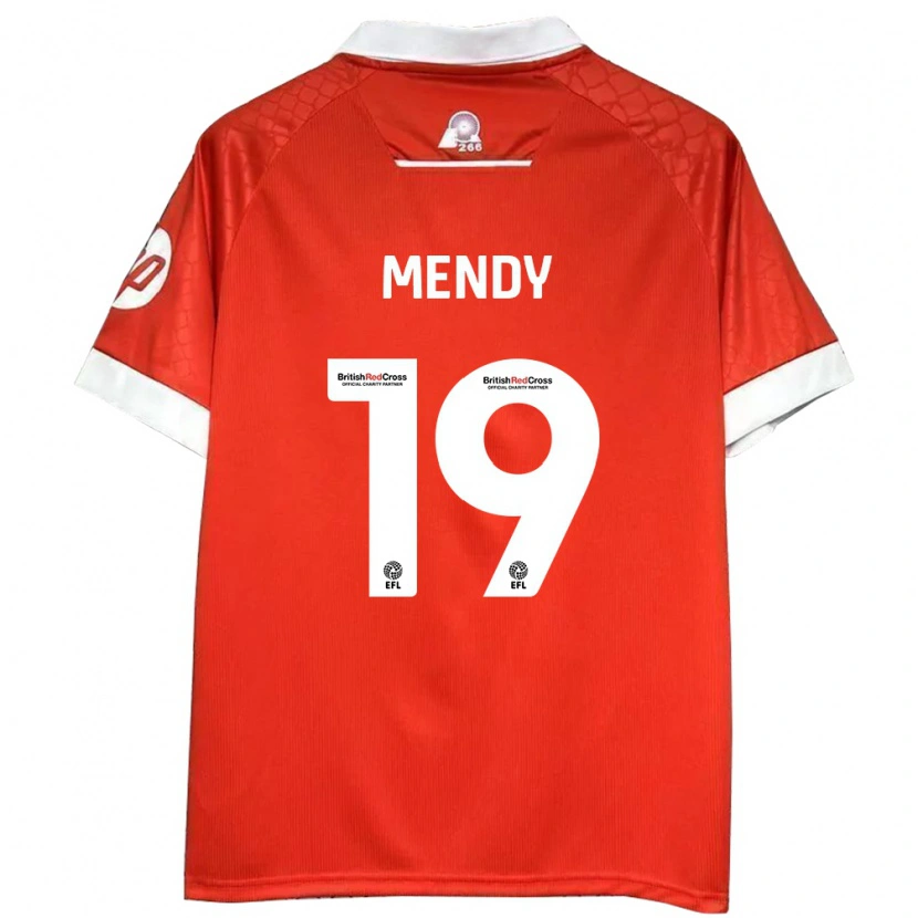 Danxen Kid Jacob Mendy #19 Red White Home Jersey 2024/25 T-Shirt