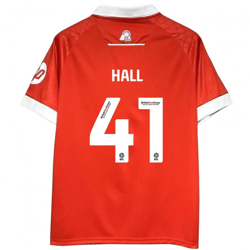 Danxen Kid Liam Hall #41 Red White Home Jersey 2024/25 T-Shirt