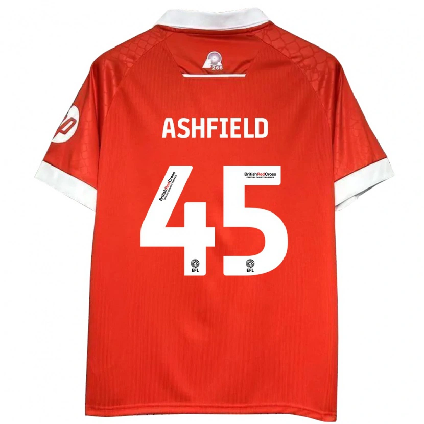 Danxen Kid Harry Ashfield #45 Red White Home Jersey 2024/25 T-Shirt