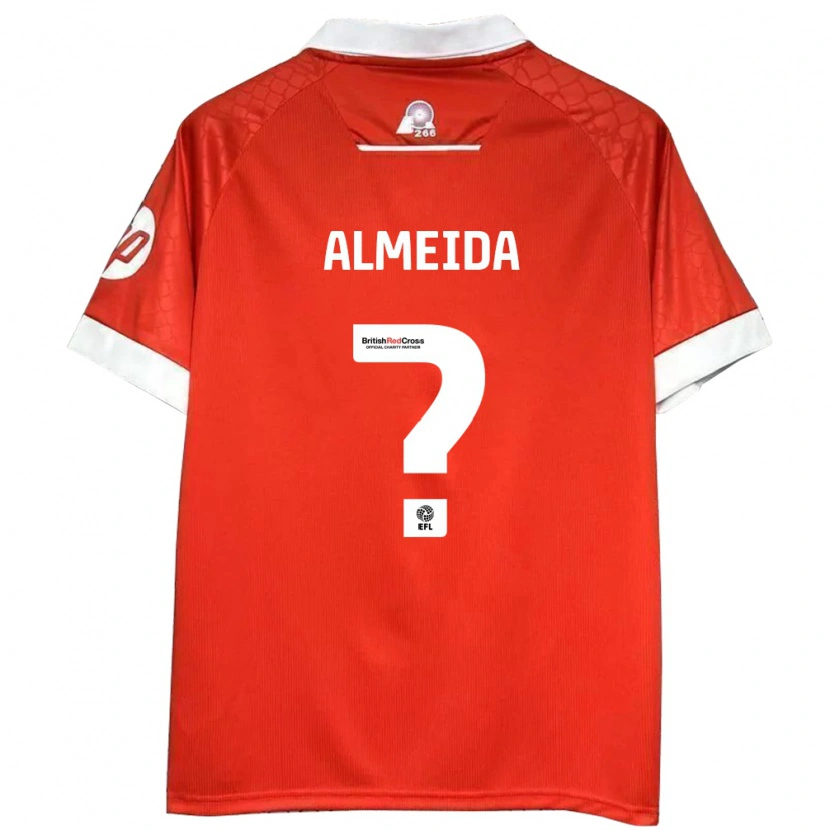 Danxen Kid Daymeon Almeida #0 Red White Home Jersey 2024/25 T-Shirt