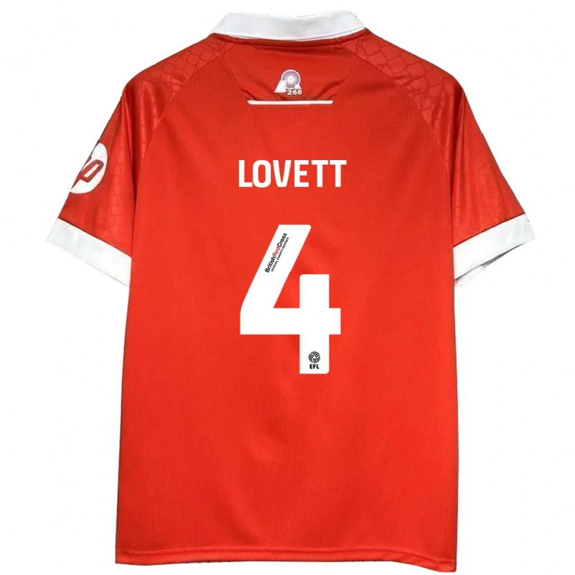 Danxen Kid Erin Lovett #4 Red White Home Jersey 2024/25 T-Shirt