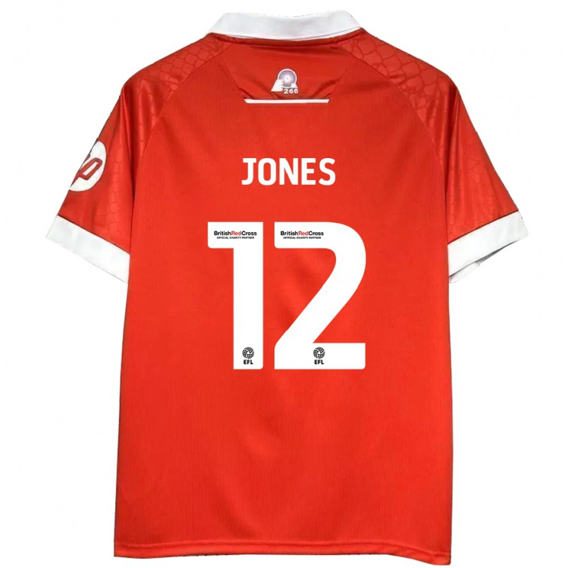 Danxen Kid Carra Jones #12 Red White Home Jersey 2024/25 T-Shirt