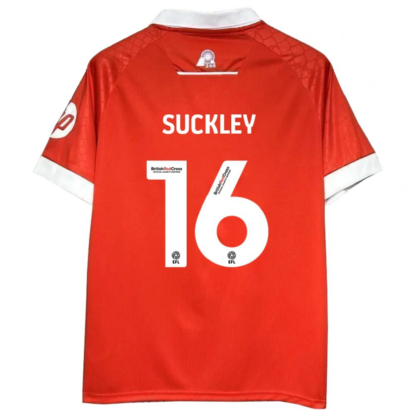 Danxen Kid Ava Suckley #16 Red White Home Jersey 2024/25 T-Shirt