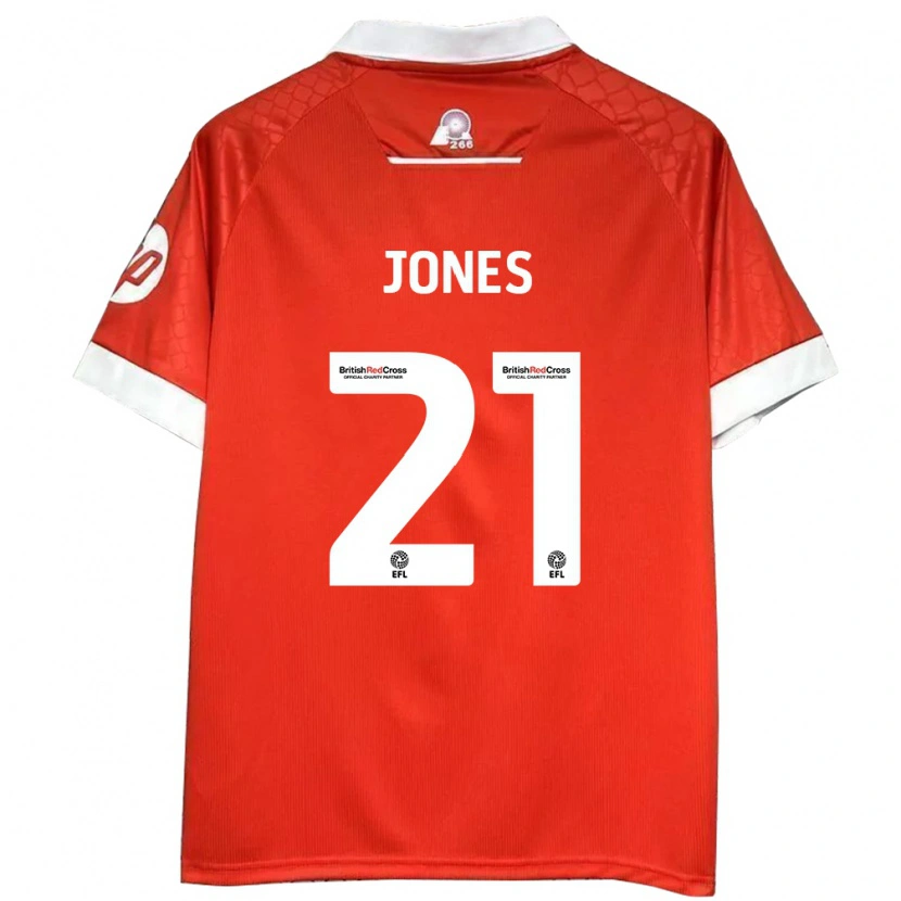 Danxen Kid Lili Jones #21 Red White Home Jersey 2024/25 T-Shirt