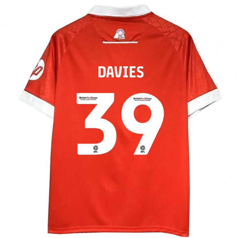 Danxen Kid Daniel Davies #39 Red White Home Jersey 2024/25 T-Shirt