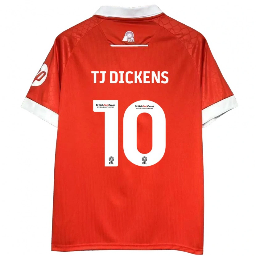 Danxen Kid Tonicha Tj Dickens #10 Red White Home Jersey 2024/25 T-Shirt