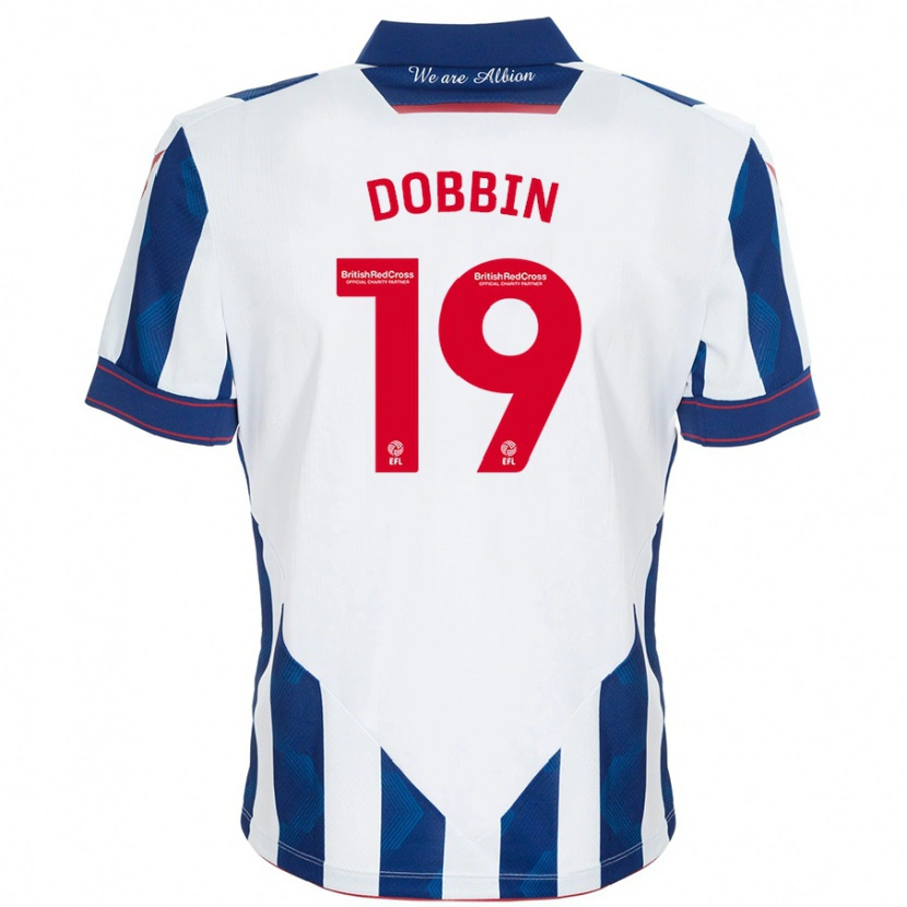 Danxen Kid Lewis Dobbin #19 White Dark Blue Home Jersey 2024/25 T-Shirt