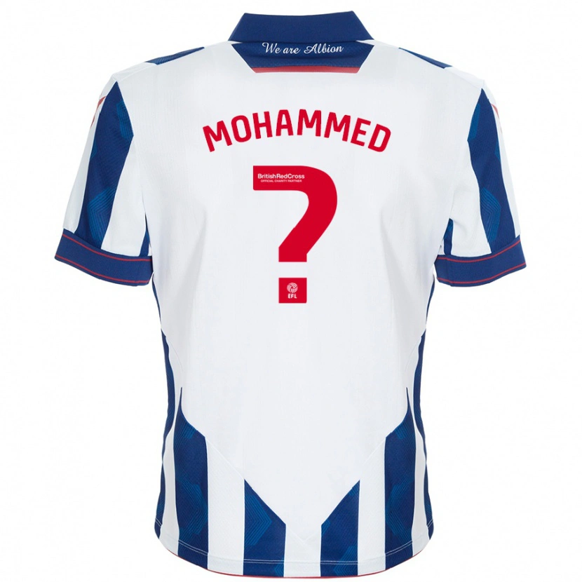 Danxen Kid Jamal Mohammed #0 White Dark Blue Home Jersey 2024/25 T-Shirt