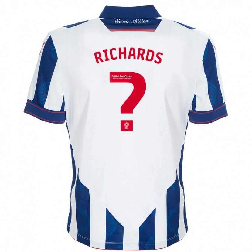 Danxen Kid Matt Richards #0 White Dark Blue Home Jersey 2024/25 T-Shirt