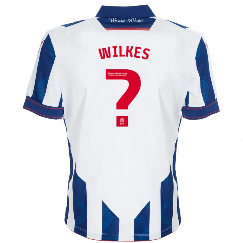 Danxen Kid Liam Wilkes #0 White Dark Blue Home Jersey 2024/25 T-Shirt