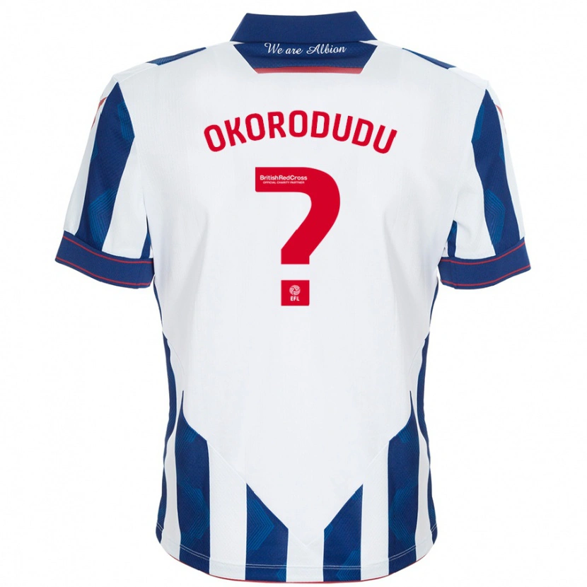 Danxen Kid Adam Okorodudu #0 White Dark Blue Home Jersey 2024/25 T-Shirt