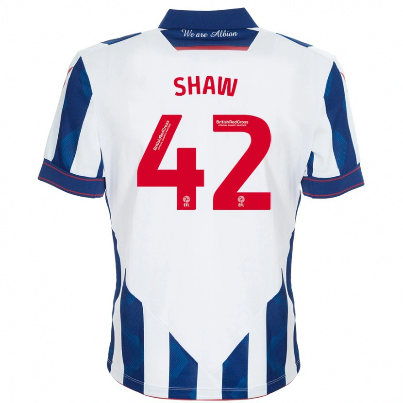 Danxen Kid Josh Shaw #42 White Dark Blue Home Jersey 2024/25 T-Shirt