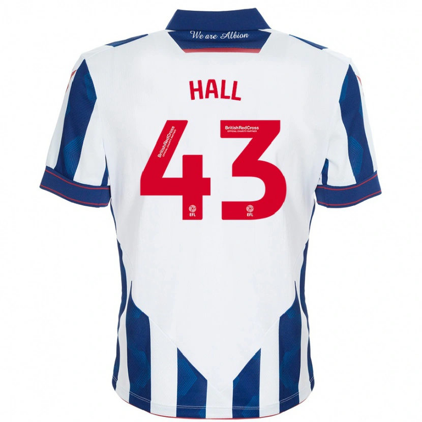 Danxen Kid Reece Hall #43 White Dark Blue Home Jersey 2024/25 T-Shirt